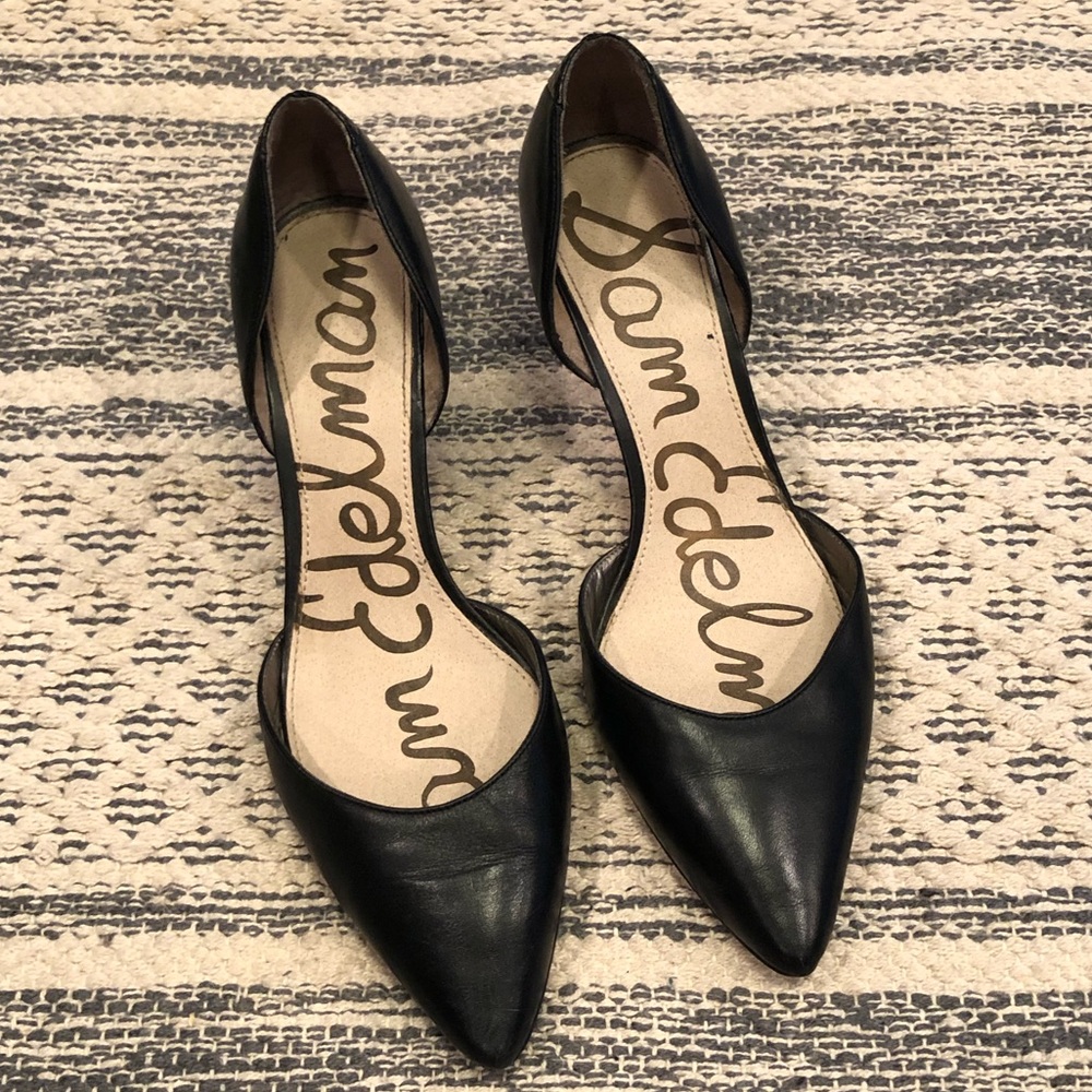 Low black heel